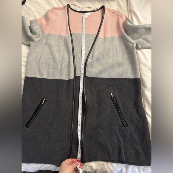 Colorblock Open Front Cardigan - Picture 3 of 3